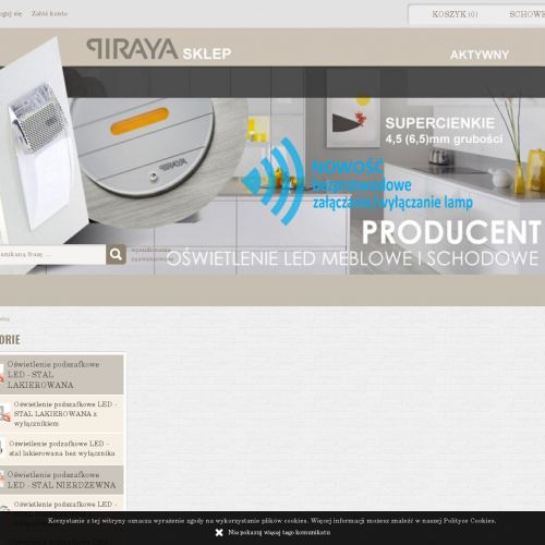 Oprawy podszafkowe led