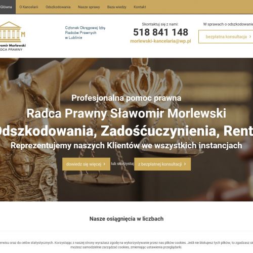 Łomża - radca prawny specjalizujący się w odszkodowaniach