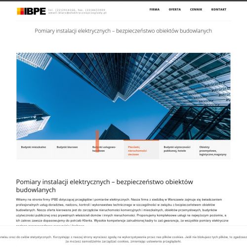 Pomiary oświetlenia - Katowice