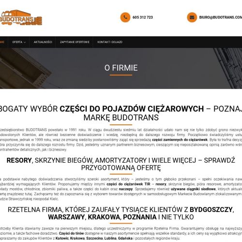 Nowe części tir