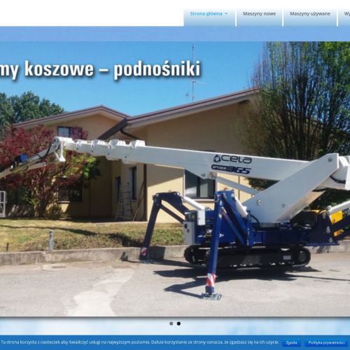 Podnośnik koszowy na gąsienicach