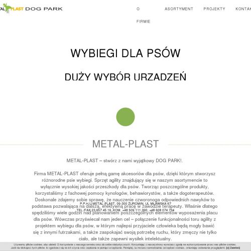 Metalowy wybieg dla psa