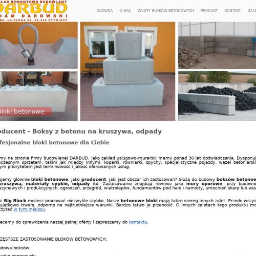 Zasieki betonowe na kruszywo w Kielcach