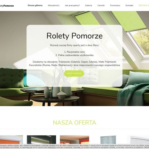 Sopot - rolety materiałowe