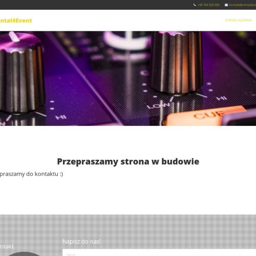 Oświetlenie na imprezę warszawa mokotów w Warszawie