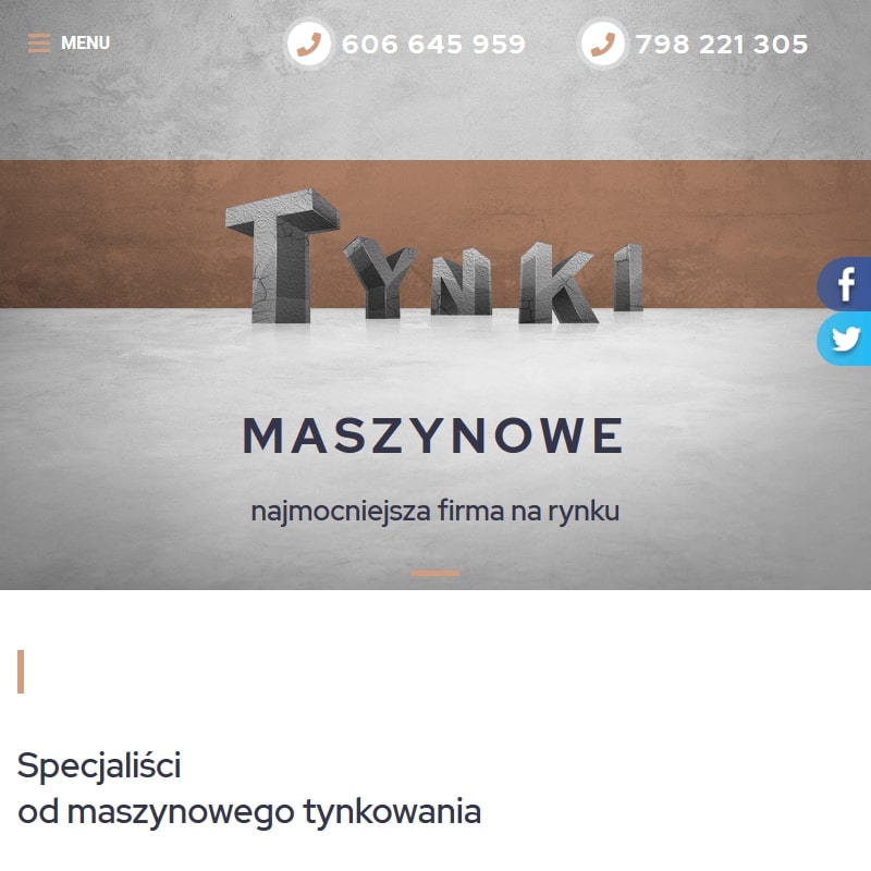 Tynkowanie maszynowe ścian łódź
