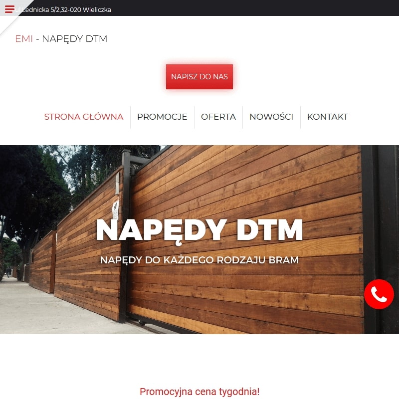 Wieliczka - siłownik do bramy skrzydłowej