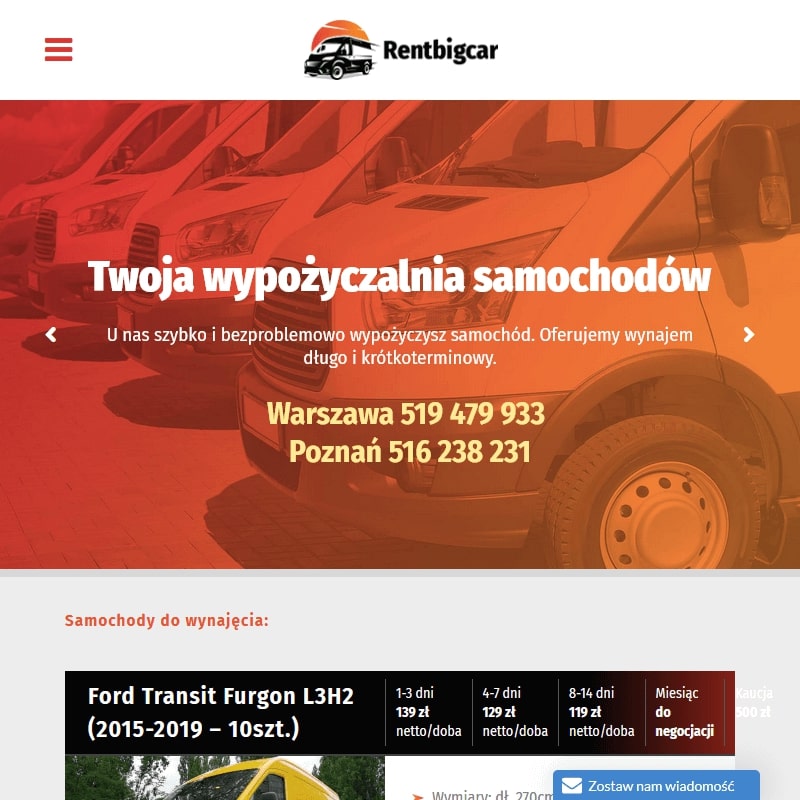 Wynajem chłodni śrem w Łowiczu