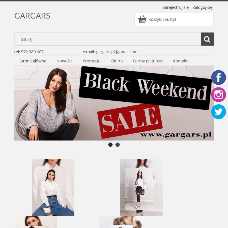 Butik z odzieżą damską online