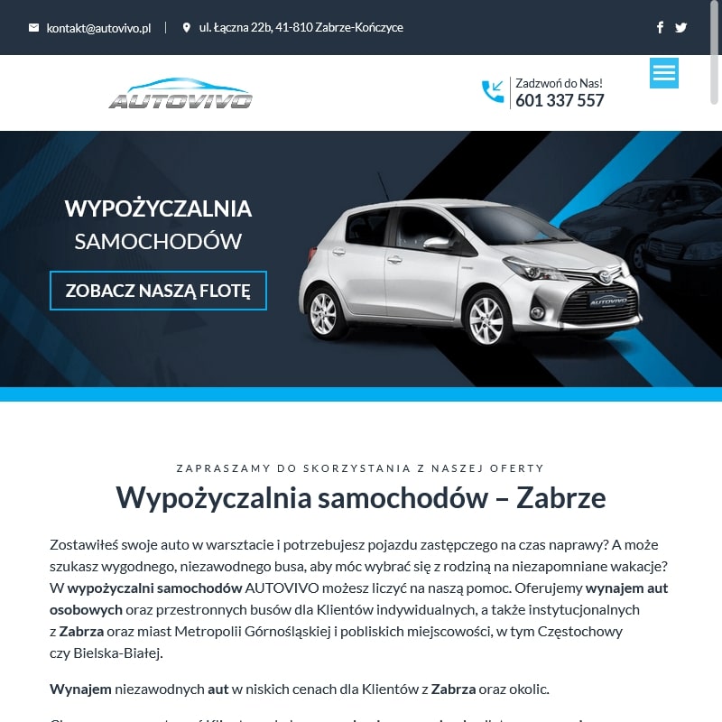 Wypożyczalnia aut w Katowicach