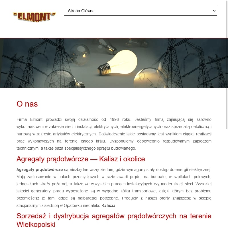 Konin - agregaty prądotwórcze na budowę