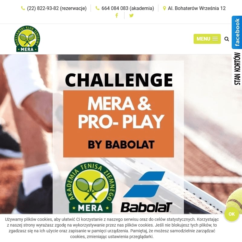 Wynajem kortu tenisowego Warszawa