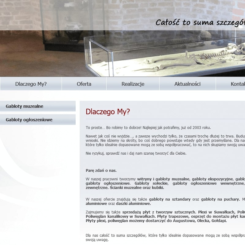 Gablota ogłoszeniowa zewnętrzna