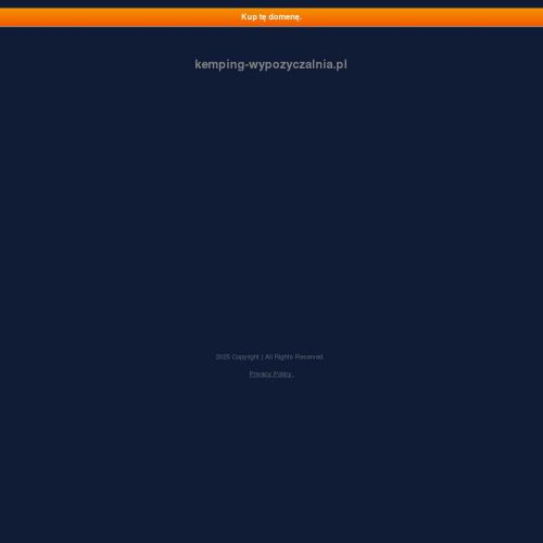 Przyczepka kempingowa wynajem