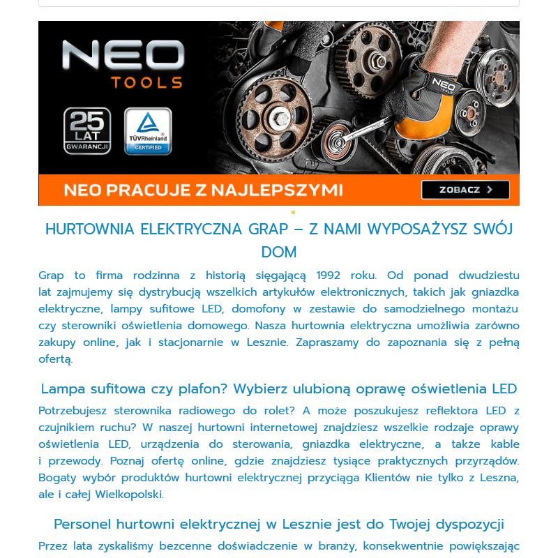 Leszno - radiowe sterowanie oświetleniem