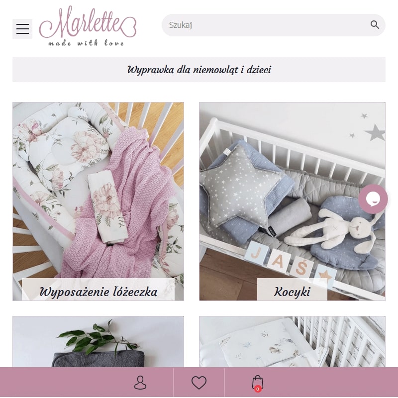 Wyposażenie łóżeczka dla niemowlaka