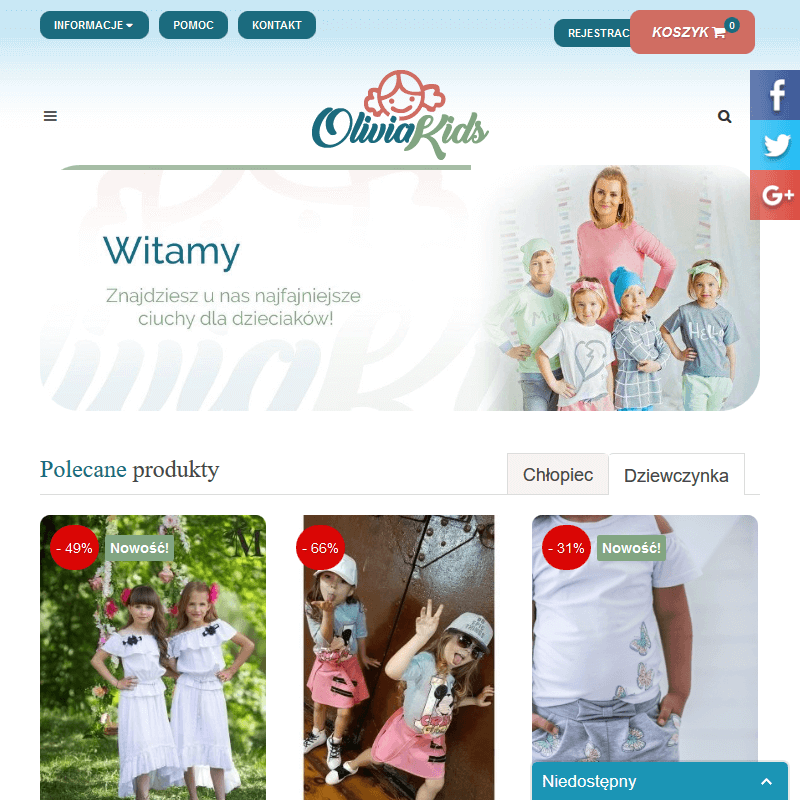 Galowe ubrania dla dziewczynek