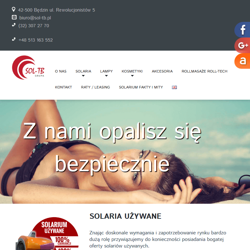 Solarium stojące - Katowice